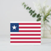 Liberiaanse vlag, vlag van Liberia Briefkaart (Staand voorkant)