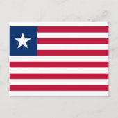 Liberiaanse vlag, vlag van Liberia Briefkaart (Voorkant)