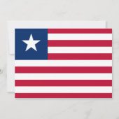 Liberiaanse vlag, vlag van Liberia Huwelijk Kaart (Achterkant)