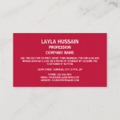 Liberiaanse vlag, vlag van Liberia Visitekaartje (Achterkant)