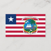 Liberiaanse Vlag & Wapen, Vlag van Liberia Visitekaartje (Voorkant)