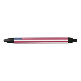 Liberiaanse vlag zwarte inkt pen