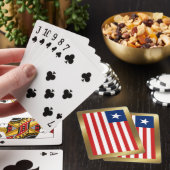Liberiaanse vlaggenspelkaarten pokerkaarten (Insitu)