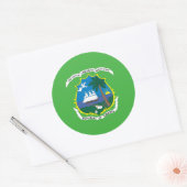 Liberiaanse wapenschild ronde sticker (Envelop)