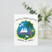 Liberiaanse wapenstilstand briefkaart (Staand voorkant)