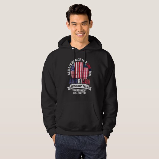 Liberian American We know Places where Country Lib Hoodie (Voorkant volledig)
