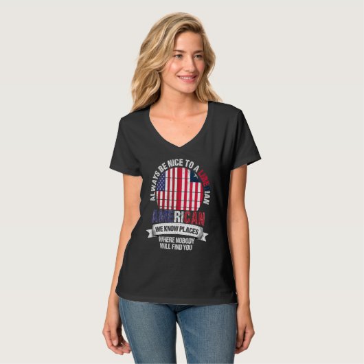 Liberian American We know Places where Country Lib T-shirt (Voorkant volledig)
