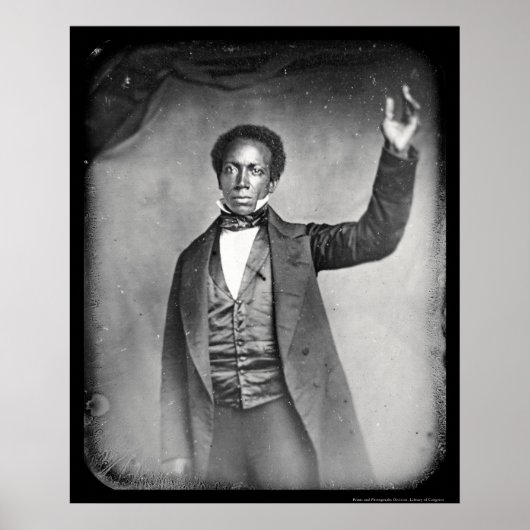 Liberian Ed J Roye Daguerreotype 1856 Poster (Voorkant)