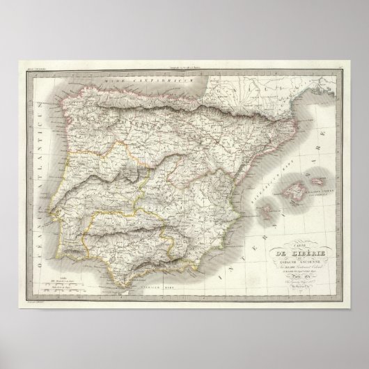 L'Iberie ou Espagne ancienne - Ancient Spain Poster (Voorkant)