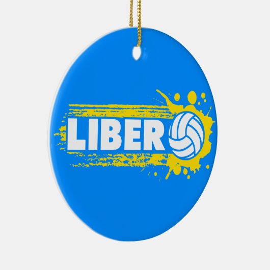 Libero Volleyball Keramisch Ornament (Rechts)