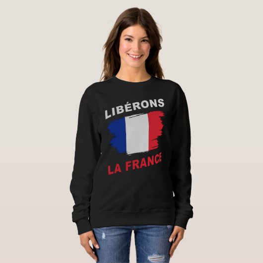 Libérons la France Patriottic Freedom & Support  Trui (Voorkant volledig)