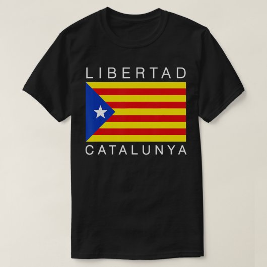 Libertad Catalunya Catalan Catalonia Independence T-shirt (Design voorkant)