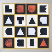 LIBERTAD PARA CUBA Magic Square Poster (Voorkant)