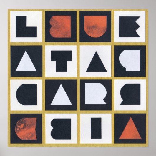 LIBERTAD PARA CUBA Magic Square Poster (Voorkant)