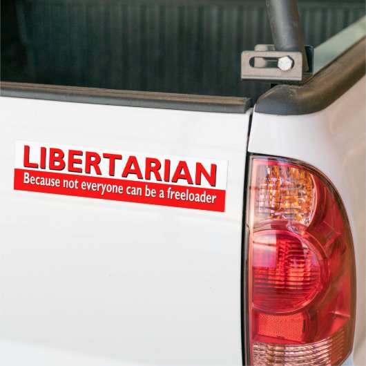 LIBERTARIAANSE BUMPERSTICKER (Op Truck)