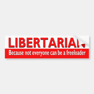 LIBERTARIAANSE BUMPERSTICKER