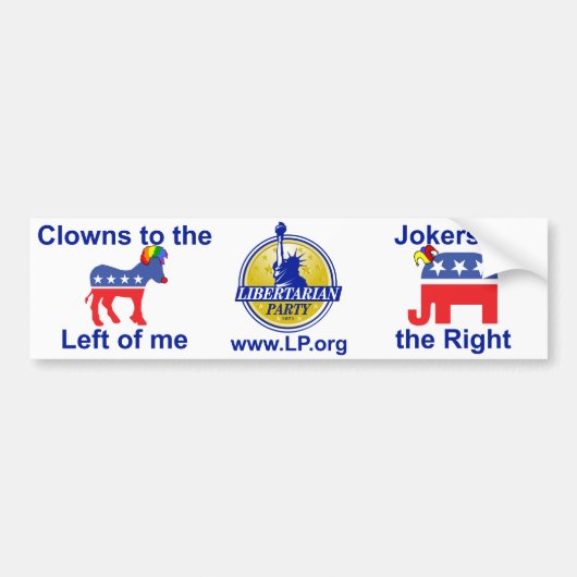 Libertarian bumper sticker (Voorkant)