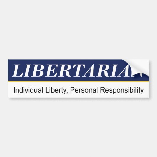 Libertarian Bumpersticker (Voorkant)