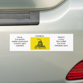 Libertarian Bumpersticker (Op auto)