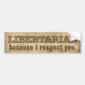 Libertarian Bumpersticker (Voorkant)