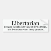 Libertarian Bumpersticker (Voorkant)