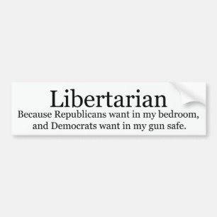Libertarian Bumpersticker