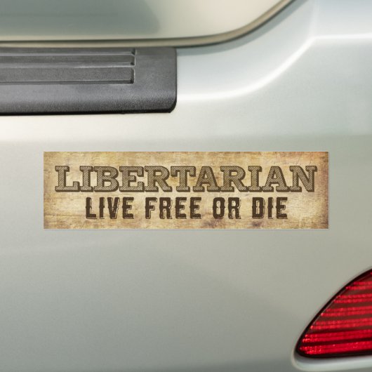 Libertarian Bumpersticker (Op auto)
