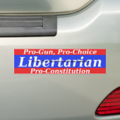 Libertarian Bumpersticker (Op auto)