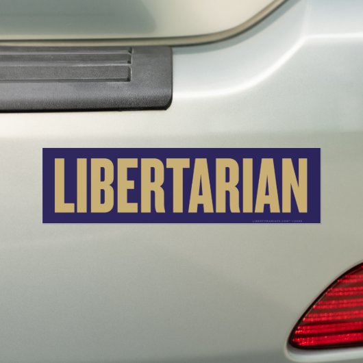Libertarian Bumpersticker (Op auto)