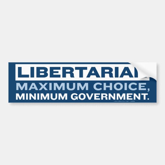 Libertarian Bumpersticker (Voorkant)