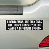 Libertarian Civil Liberties Bumpersticker (Op auto)
