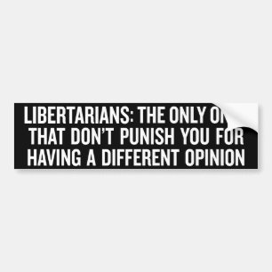 Libertarian Civil Liberties Bumpersticker