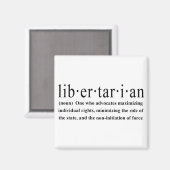 Libertarian Definition Magneet (Voorkant / Achterkant)