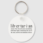 Libertarian Definition Sleutelhanger (Voorkant)