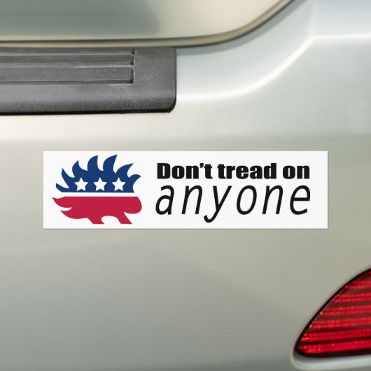 Libertarian Hedégel laat niemand zien Bumpersticker (Op auto)
