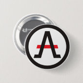 Libertarian links ronde button 5,7 cm (Voorkant /achterkant)