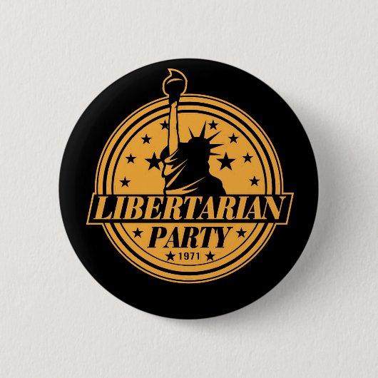 Libertarian Partij 1971 Ronde Button 5,7 Cm (Voorkant)