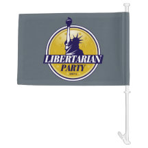 Libertarian Party Car Flag Old Logo
