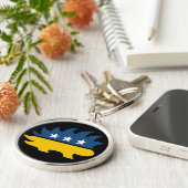 Libertarian Party Porcupine Logo Grote Sleutelhang Sleutelhanger (Zijkant)