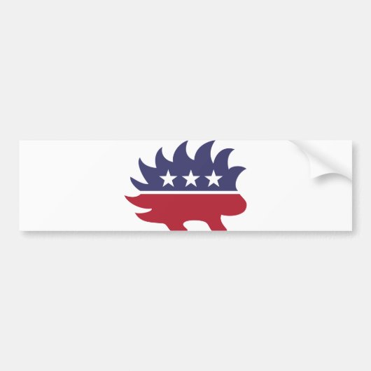 Libertarian Party Porcupine Symbol Bumpersticker (Voorkant)