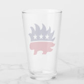 Libertarian Party Porcupine Symbol Glas (Achterkant)