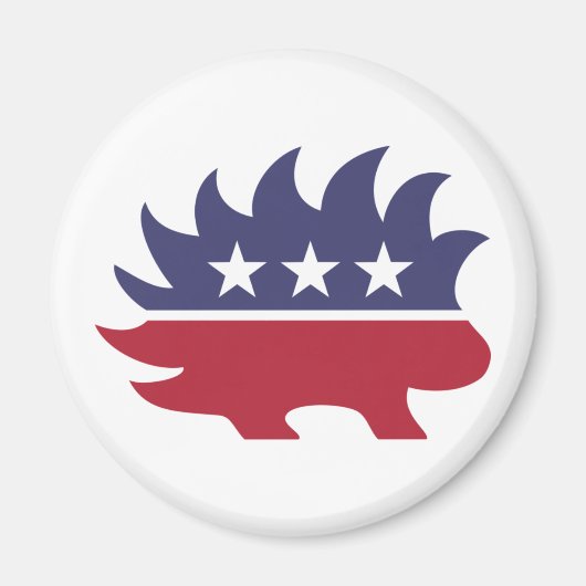 Libertarian Party Porcupine Symbol Magneet (Voorkant)