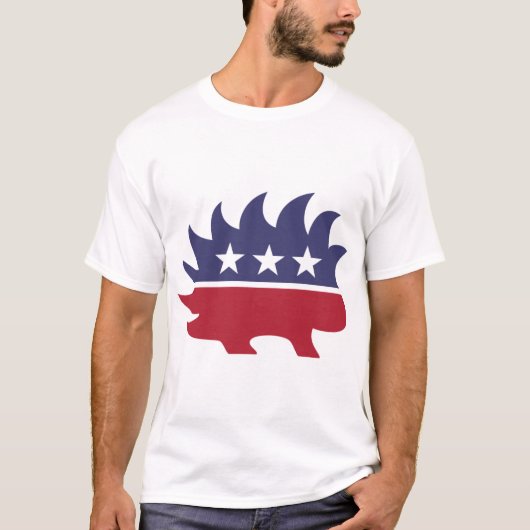 Libertarian Party Porcupine Symbol T-shirt (Voorkant)