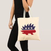 Libertarian Party Porcupine Symbol Tote Bag (Voorkant (product))