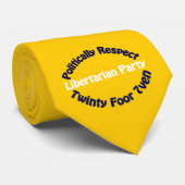 Libertarian Party - Twinty Foor 7ven Stropdas (Opgerold)