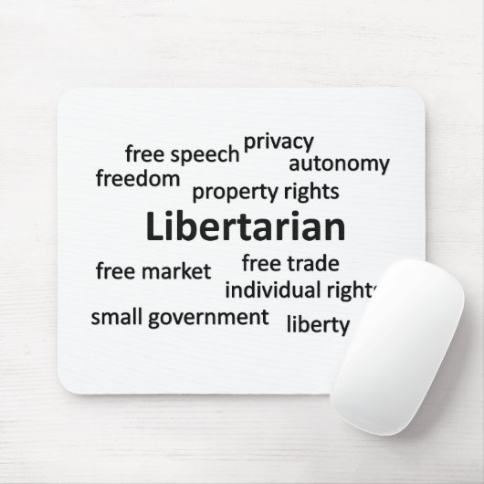 Libertarian Philosophy en Values Muismat (Met muis)