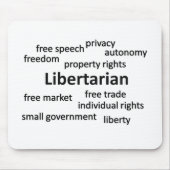 Libertarian Philosophy en Values Muismat (Voorkant)