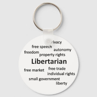 Libertarian Philosophy en Values Sleutelhanger