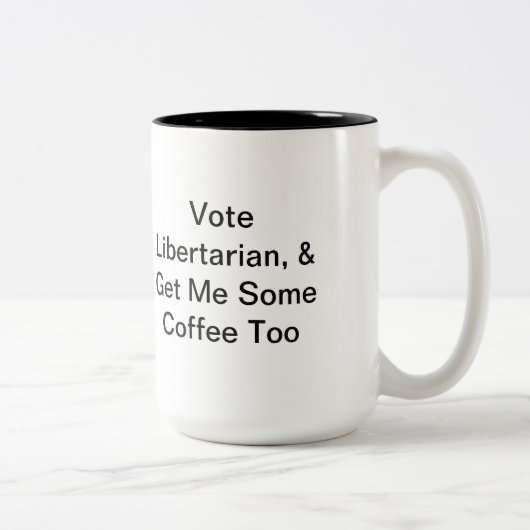 Libertarian Political Coffee Mok (Rechts)