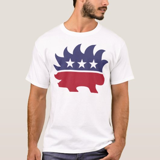 Libertarian Porcupine T-shirt (Voorkant)